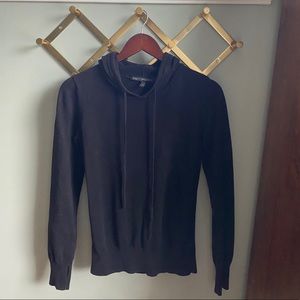 Pact Organic Cotton Black Knit Hoodie